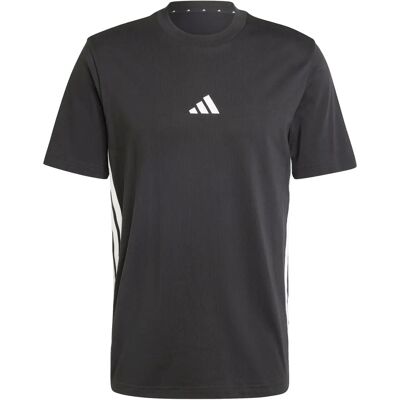 adidas JD1906 Schwarzes gestreiftes T-Shirt - T-Shirt adidas JD1906 Schwarzes gestreiftes T-Shirt - T-Shirt