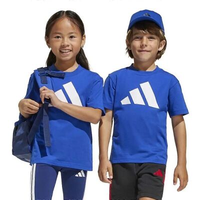 Adidas Jc9717 Kinder T-Shirt Royal Blau / Weiß - Sportlich Adidas Jc9717 Kinder T-Shirt Royal Blau / Weiß - Sportlich