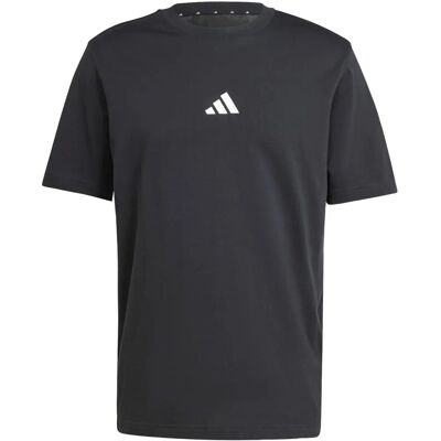 Koszulka adidas JE9024 Małe Logo Czarna/Biała - Casual i Sport Koszulka adidas JE9024 Małe Logo Czarna/Biała - Casual i Sport