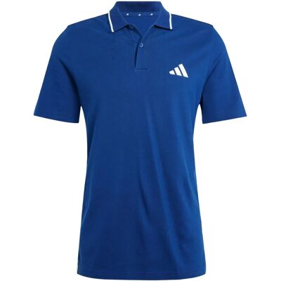 adidas Model 3S PQ PS - Niebieska Koszulka polo - Casual i sportowa adidas Model 3S PQ PS - Niebieska Koszulka polo - Casual i sportowa