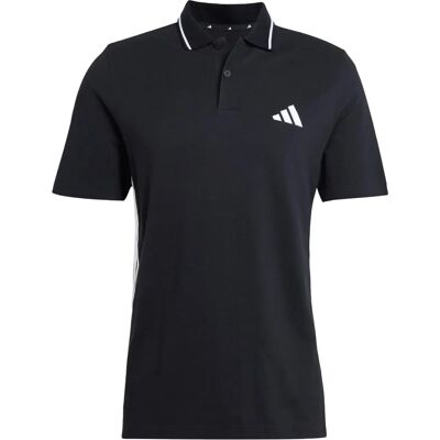 adidas Model 3-Stripes Piqué Polo Shirt - Black adidas Model 3-Stripes Piqué Polo Shirt - Black