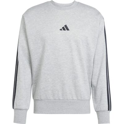 Adidas M 3S FL SWT - Sweatshirt - Grau - Sportlich Lässig Adidas M 3S FL SWT - Sweatshirt - Grau - Sportlich Lässig