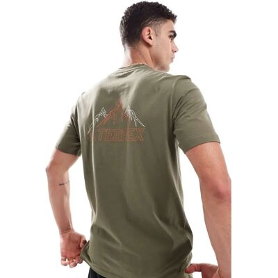 adidas Terrex Grünes T-Shirt - Wandern - Herren adidas Terrex Grünes T-Shirt - Wandern - Herren