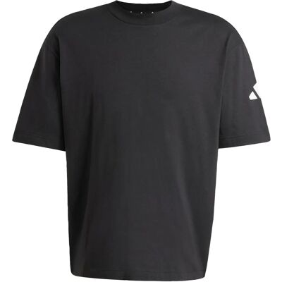 adidas Losse Pasvorm 3 Stripes Logo T-Shirt - Zwart - T-Shirt adidas Losse Pasvorm 3 Stripes Logo T-Shirt - Zwart - T-Shirt