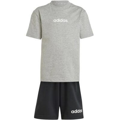 adidas 122 Graues Kinder-Sport-Performance T-Shirt und Shorts-Set adidas 122 Graues Kinder-Sport-Performance T-Shirt und Shorts-Set