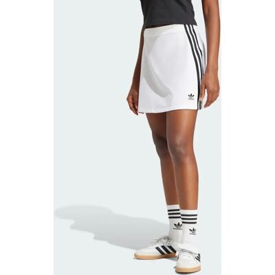 mini spódnica adidas Adicolor 3-Stripes - Kobiety - Biała mini spódnica adidas Adicolor 3-Stripes - Kobiety - Biała