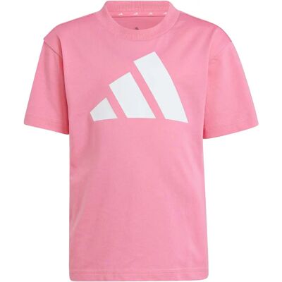 Βαμβακεκό ροζ και λευκό T-shirt για παιδιά Adidas - Αθλητικά ρούχα Βαμβακεκό ροζ και λευκό T-shirt για παιδιά Adidas - Αθλητικά ρούχα