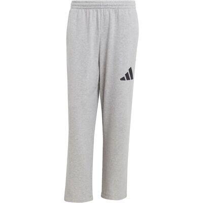 adidas Essentials Wide Leg 3 Bar Logo Pants - Grey adidas Essentials Wide Leg 3 Bar Logo Pants - Grey