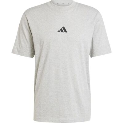 Koszulka męska Adidas Essentials Mały Logo z Jersey - szary/czarny - L Koszulka męska Adidas Essentials Mały Logo z Jersey - szary/czarny - L