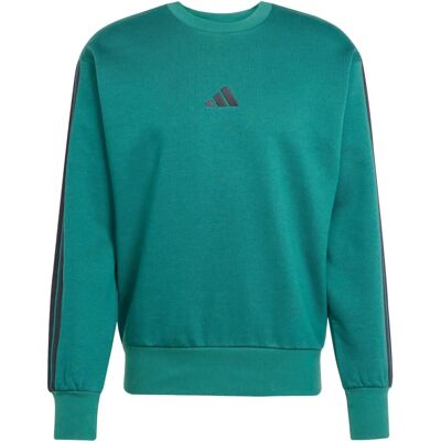 ADIDAS M 3S FL SWT - Sweatshirt - Collegiate Green / Black - Sportliches Design und Komfort ADIDAS M 3S FL SWT - Sweatshirt - Collegiate Green / Black - Sportliches Design und Komfort