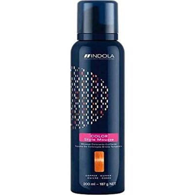 Indola Copper 200ml - Temporary Hair Colour & Styling Mousse Indola Copper 200ml - Temporary Hair Colour & Styling Mousse