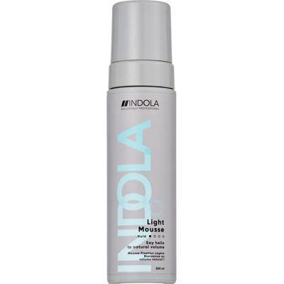 Indola Light Mousse - Spuma de păr pentru fixare naturală 200 ml Indola Light Mousse - Spuma de păr pentru fixare naturală 200 ml