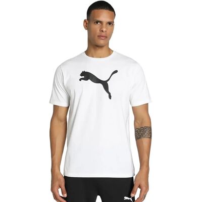 Puma Męska Koszulka Sportowa - teamRISE Logo Jersey Bawełna Puma Męska Koszulka Sportowa - teamRISE Logo Jersey Bawełna