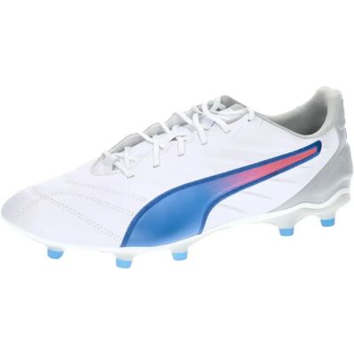 Scarpe da calcio Puma King Pro Bianco/Blu/Grigio Scarpe da calcio Puma King Pro Bianco/Blu/Grigio