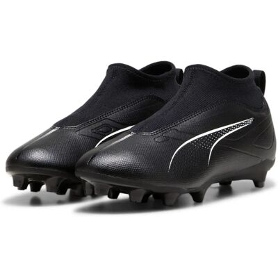 Chaussures de football sans lacets Puma Ultra Match+ Junior - Noir/Blanc - FG/AG - Publicité Chaussures de football sans lacets Puma Ultra Match+ Junior - Noir/Blanc - FG/AG - Publicité