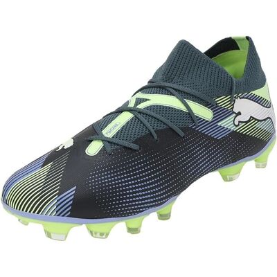Puma Future 7 Match Womens Football Boots - Grey/White/Green - Model 01 Puma Future 7 Match Womens Football Boots - Grey/White/Green - Model 01