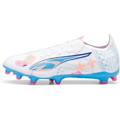 Bottes de football Puma Ultra Match - Blanc/Bleu/Rose - 11 - Publicité Bottes de football Puma Ultra Match - Blanc/Bleu/Rose - 11 - Publicité
