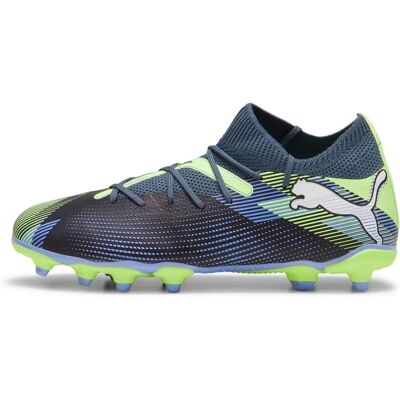 Puma Future 7 Match Rush Kinder Fußballschuhe - Grau/Weiß/Grün - Größe 2 Puma Future 7 Match Rush Kinder Fußballschuhe - Grau/Weiß/Grün - Größe 2