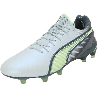 Chaussures de Football Puma King Ultimate Launch - Gris/Jaune - Homme - Publicité Chaussures de Football Puma King Ultimate Launch - Gris/Jaune - Homme - Publicité
