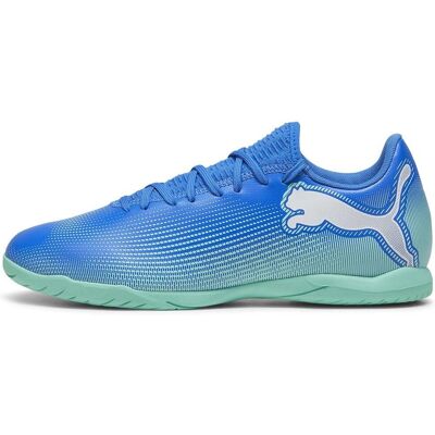 Buty do piłki nożnej halowej Puma Future 7 Play - Niebieski/Biały - 12 Buty do piłki nożnej halowej Puma Future 7 Play - Niebieski/Biały - 12