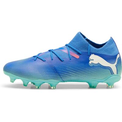 Puma Future 7 Match Rush Fußballschuhe - Blau/Weiß/Grün - Größe 9 Puma Future 7 Match Rush Fußballschuhe - Blau/Weiß/Grün - Größe 9