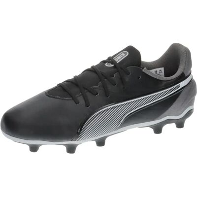 PUMA King Match FG/AG Kids Football Shoes - Black/White, Size 30 EU PUMA King Match FG/AG Kids Football Shoes - Black/White, Size 30 EU