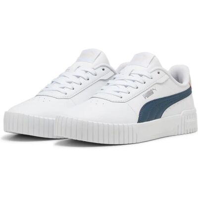 Baskets PUMA Carina 2.0 Blanc Gris Rose - Sneakers - Publicité Baskets PUMA Carina 2.0 Blanc Gris Rose - Sneakers - Publicité