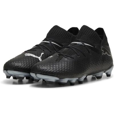 Puma Future 7 Pro FG/AG Tenåring (107944) - svart/sølv Puma Future 7 Pro FG/AG Tenåring (107944) - svart/sølv