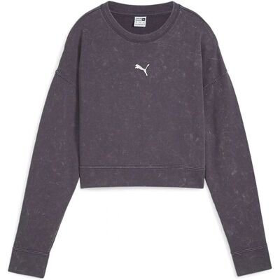 Puma Grå Lös Passform Bomulls-T-shirt - Casual Sport Puma Grå Lös Passform Bomulls-T-shirt - Casual Sport