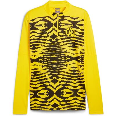 Puma - BVB Prematch 1/4 Zip Top - Żółty - 3XL - Koszulka sportowa Puma - BVB Prematch 1/4 Zip Top - Żółty - 3XL - Koszulka sportowa