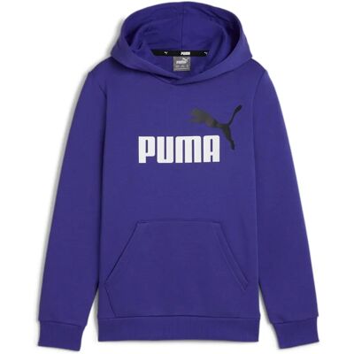 Barnhoodie Puma Essentials+ Tvåfärgad Stor Logo Blå - Hoodie Barnhoodie Puma Essentials+ Tvåfärgad Stor Logo Blå - Hoodie