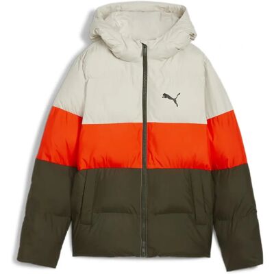 PUMA Poly Puffer Huppu - Lapset, Vihreä, Urheilullinen Talvitakki PUMA Poly Puffer Huppu - Lapset, Vihreä, Urheilullinen Talvitakki