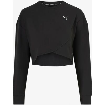 PUMA CLOUDSPUN Crossover Sweatshirt - Sort - Kvinde PUMA CLOUDSPUN Crossover Sweatshirt - Sort - Kvinde