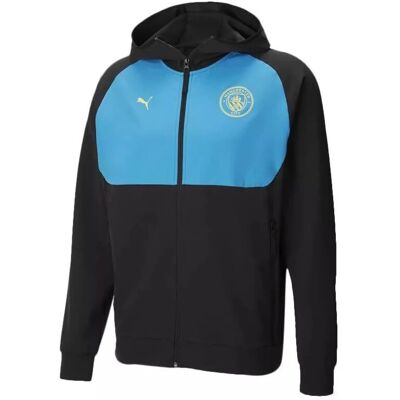 Veste de entraînement Manchester City Pumatech - Noir - Publicité Veste de entraînement Manchester City Pumatech - Noir - Publicité