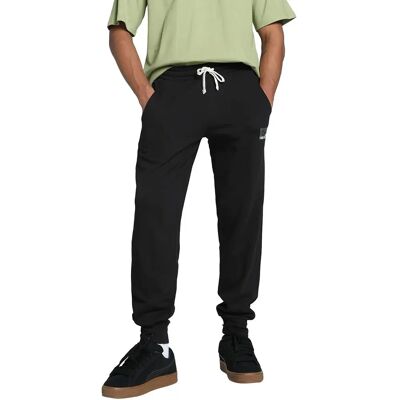 Puma Czarny Slim Fit Recyklingowana bawełna spodnie dresowe - Spodnie Puma Czarny Slim Fit Recyklingowana bawełna spodnie dresowe - Spodnie