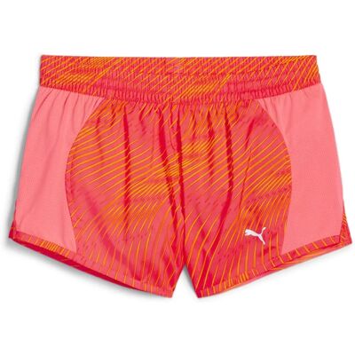 Puma Damen Pink Velocity 3" Bedruckte Laufshorts - Sport Puma Damen Pink Velocity 3" Bedruckte Laufshorts - Sport