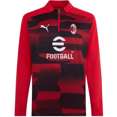 Puma AC Milan Rouge Slim Fit Pré-Match - Maillot Sportif Puma AC Milan Rouge Slim Fit Pré-Match - Maillot Sportif