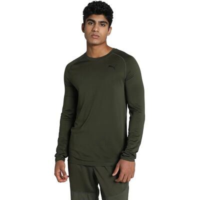 PUMA Herr Modell Formknit Seamless LS Tee - Mörk Olivgrön - T-shirt PUMA Herr Modell Formknit Seamless LS Tee - Mörk Olivgrön - T-shirt