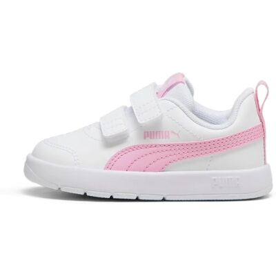 Baskets Puma Courtflex V3 - Enfants, Blanc Rose - Léger, Flexible, Quotidien - Publicité Baskets Puma Courtflex V3 - Enfants, Blanc Rose - Léger, Flexible, Quotidien - Publicité
