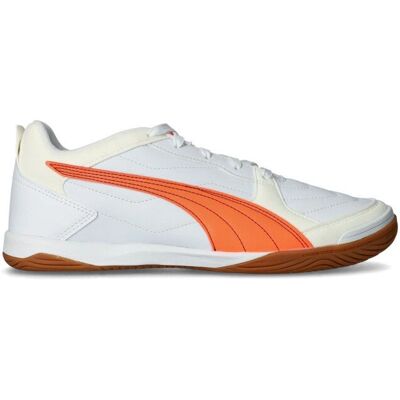 PUMA Pressing IV Hallen-Fußballschuhe - Weiß, Rot, Crimson, Schwarz PUMA Pressing IV Hallen-Fußballschuhe - Weiß, Rot, Crimson, Schwarz