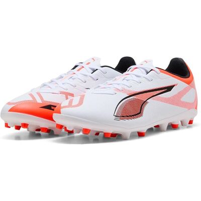 PUMA Ultra 5 Play MG Παπούτσια ποδοσφαίρου Λευκό/Μαύρο/Κόκκινο - Παπούτσια ποδοσφαίρου PUMA Ultra 5 Play MG Παπούτσια ποδοσφαίρου Λευκό/Μαύρο/Κόκκινο - Παπούτσια ποδοσφαίρου