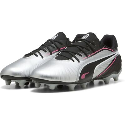 PUMA - KING MATCH FG/AG - Silver Black - Fußballschuhe PUMA - KING MATCH FG/AG - Silver Black - Fußballschuhe