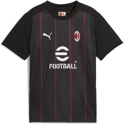 Koszulka Prematch Puma AC Milan - Czarna/Czerwona - Lekka, Odprowadzająca wilgoć Koszulka Prematch Puma AC Milan - Czarna/Czerwona - Lekka, Odprowadzająca wilgoć