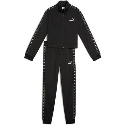 PUMA ESS TAPE POLY SUIT G - Kinder Trainingsanzug, Schwarz PUMA ESS TAPE POLY SUIT G - Kinder Trainingsanzug, Schwarz