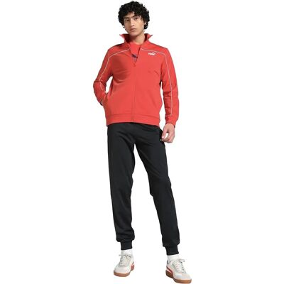 Puma Men's Red Polyester Tracksuit - Casual Sport Multisport Long Sleeve Puma Men's Red Polyester Tracksuit - Casual Sport Multisport Long Sleeve