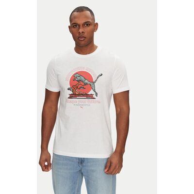 PUMA - GRAPHICS PUMA Bonsai T-Shirt - Biały - XL - T-Shirt PUMA - GRAPHICS PUMA Bonsai T-Shirt - Biały - XL - T-Shirt