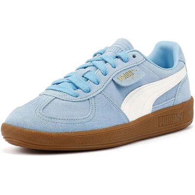 Puma Palermo Leder Hellblau/Weiß Turnschuhe - Trainer Puma Palermo Leder Hellblau/Weiß Turnschuhe - Trainer
