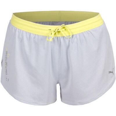 PUMA Run Knit 3 Blaue Split-Shorts Damen - Shorts PUMA Run Knit 3 Blaue Split-Shorts Damen - Shorts