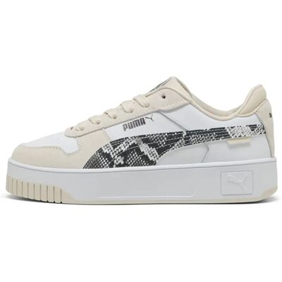 PUMA Carina Street Snake Trainers - White, Model 42 PUMA Carina Street Snake Trainers - White, Model 42