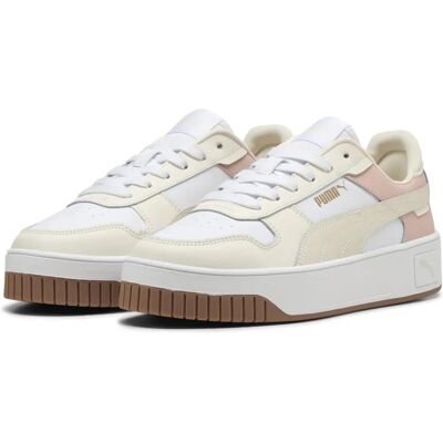 Baskets PUMA Carina Street - Blanc et Cuir - Publicité Baskets PUMA Carina Street - Blanc et Cuir - Publicité